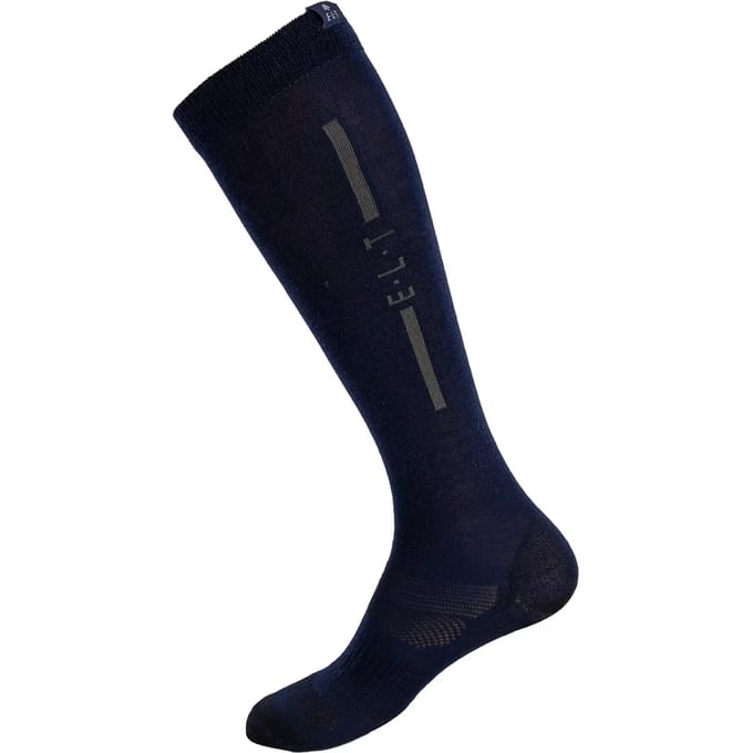 Elt Paardrijsokken Merino Dark Navy&Donkergrijs - Ruiteraccessoires - M