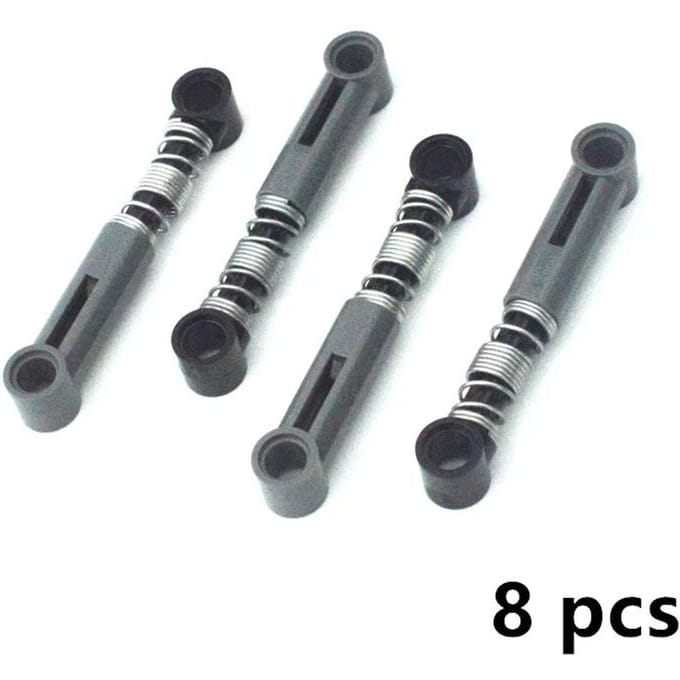 Technische MOC Componenten zacht hard Veer Bouwstenen Zelfborgende Stenen Schokdemper Bevestigingen 18404 76138 76537 gray