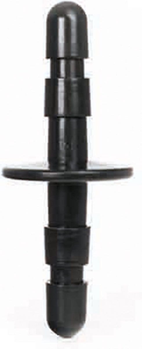 HUNG System Double Insert Dubbele Plug voor Twee Dildo's Hulpstuk - Zwart
