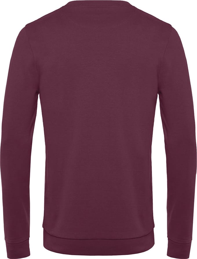 Sweater 'French Terry' B&C Collectie maat M Wijnrood