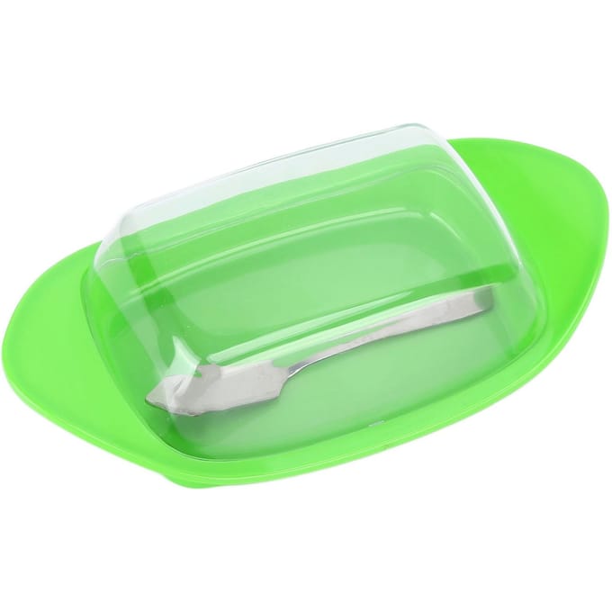 Boîte à découper le beurre en forme de bateau avec couteau à découper et couvercle, récipient pour fromage de qualité alimentaire pour la cuisine Type 2