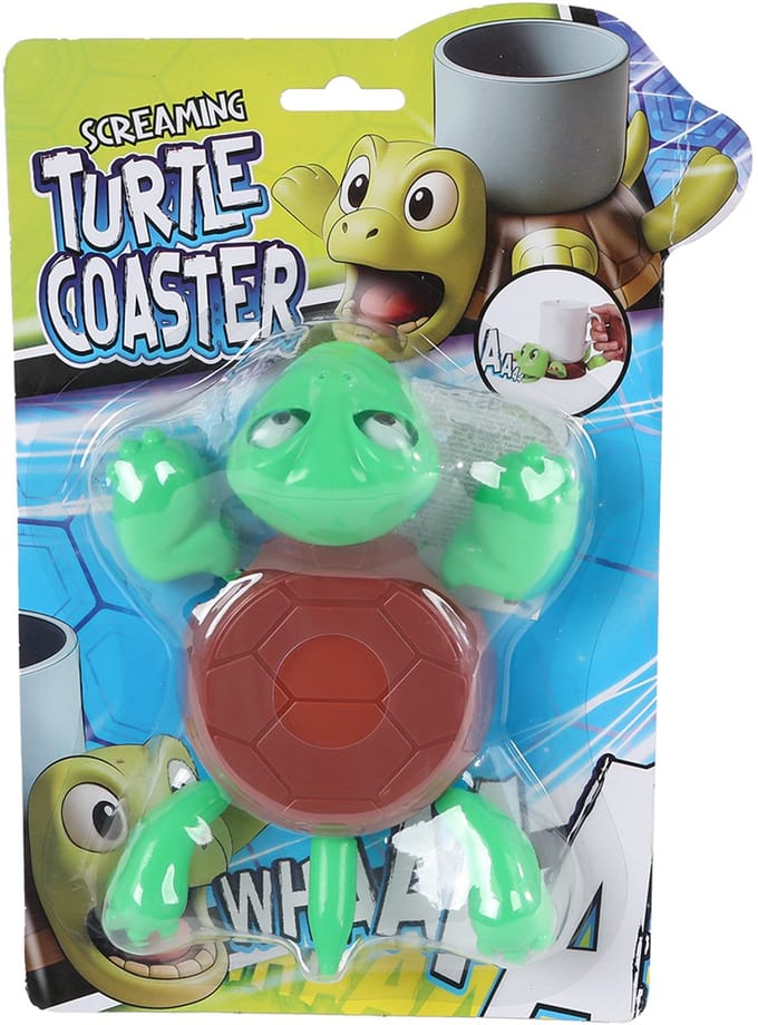 Van Manen schildpad onderzetter speelgoed met geluid voor kinderen.