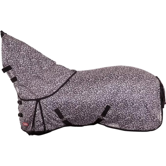BR Premiere Vliegendeken met afneembare Hals - Paardendeken - Leopard - 155
