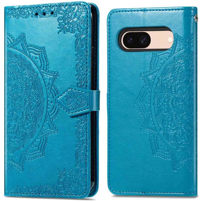 imoshion Hoesje - Geschikt voor Google Pixel 8a - Mandala Bookcase - Turquoise