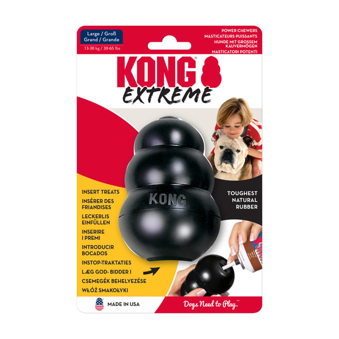 KONG Extreme – Honden Speelgoed – Rubber – Zwart - L - 13 tot 30 kg