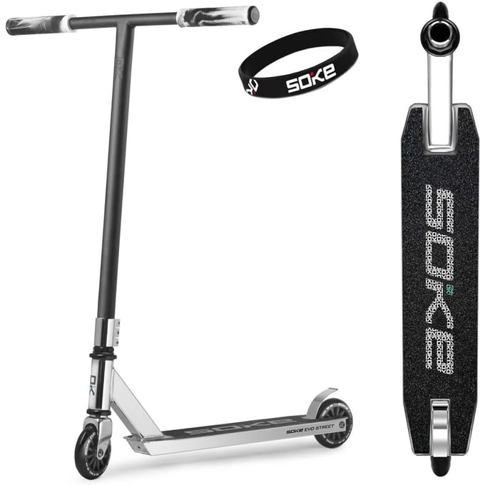 Soke Evo Street Zilver Stuntstep
