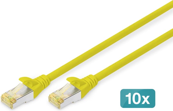 DIGITUS patch cable - 2 m - yellow - Geel - 2m