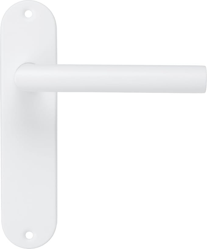 Calzio - Deurklink Wit - Kort Rond Schild