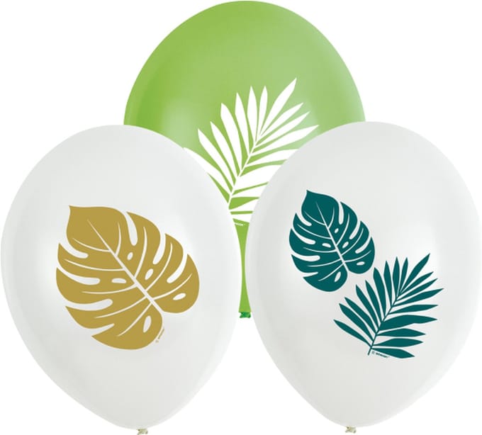 RIETHMULLER - 6 tropische latex ballonnen 27,5 cm