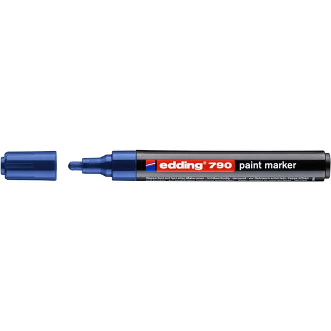 Paintmarker edding 790 op alcoholbasis 2-3mm blauw