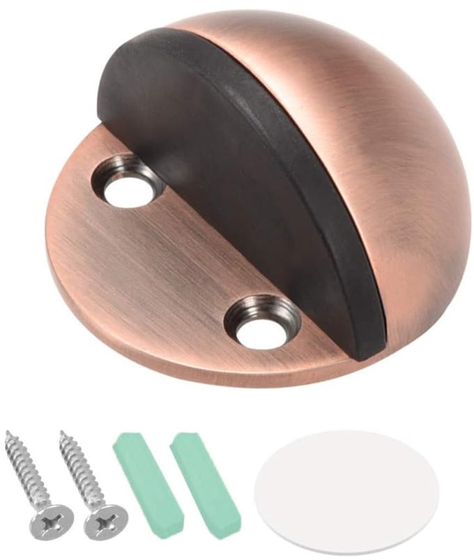 Dailygoods- Vloerdeurstopper Roestvrij Staal - Rubber Bumper