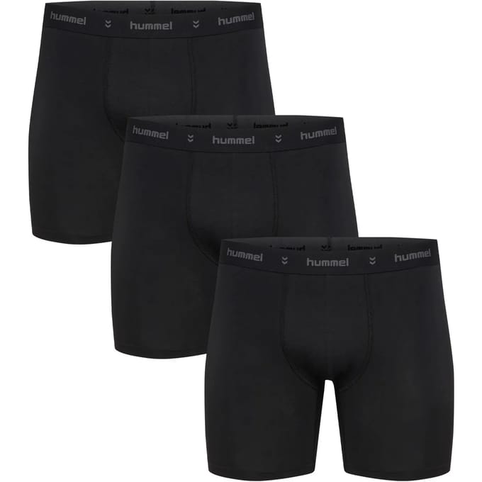 Hummel Herren Boxershorts 3-Pack Elastischer Bund Klassisches Design