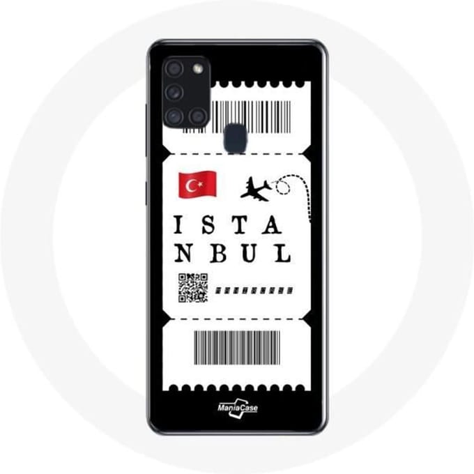 Coque Samsung Galaxy A21S Billet d'avion Istanbul
