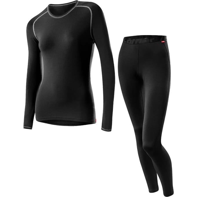 Löffler - Thermoset - Dames - Polypropyleen - Zwart - 2-delig - M