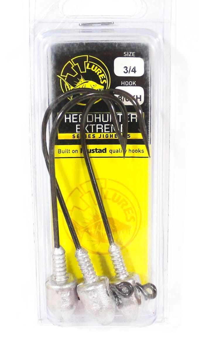 Tackle Tactics TT Head Hunter Extreme Jig Head 3/4 oz 8/0 XH 3/pak (1906)