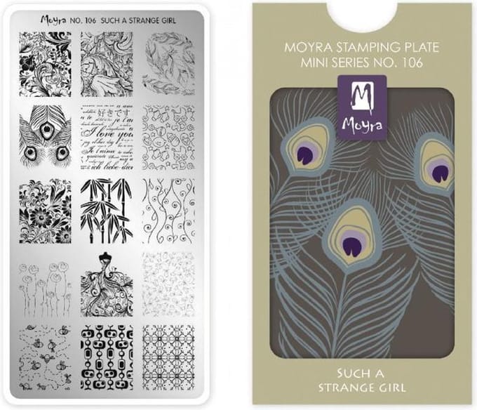 Moyra Mini Stamping Plate 106 Such a Strange Girl