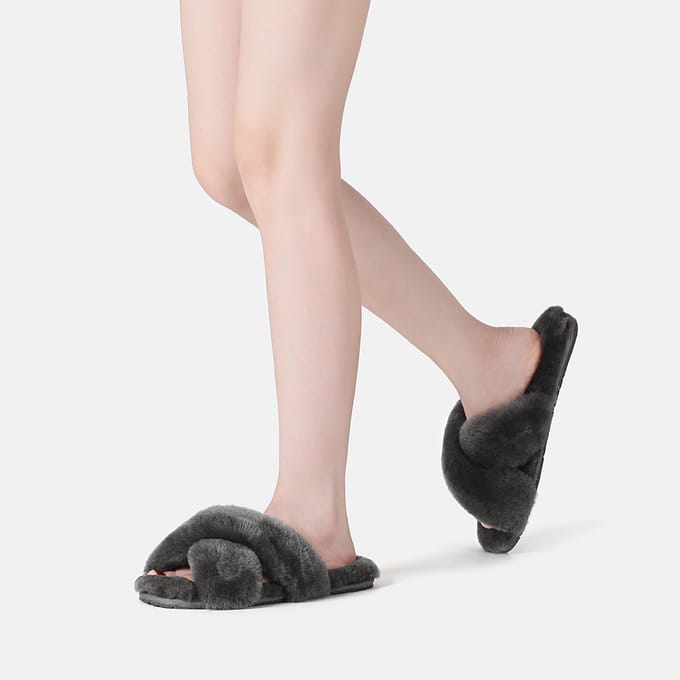EVER AU Crossover-slippers voor dames-DOVE