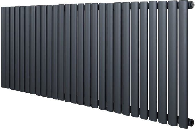 Ovale design radiator - 1 kolom - 600x1620 mm - grijs