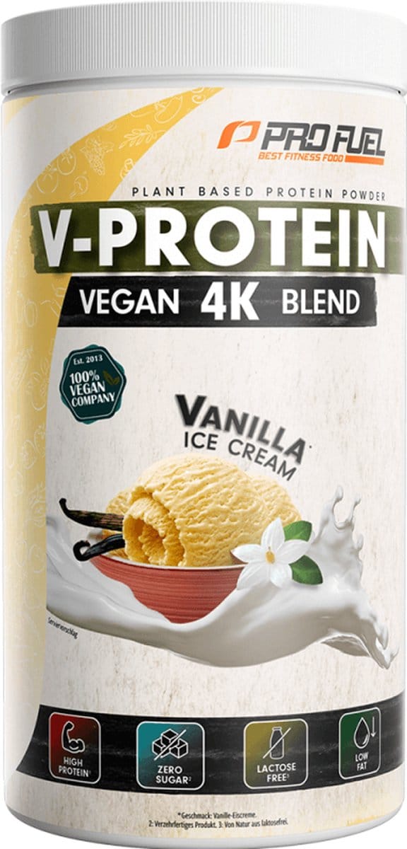 ProFuel V-Protein 4K Blend (750g) Vanilla Ice Cream - Eiwitten - Veganistisch eiwit