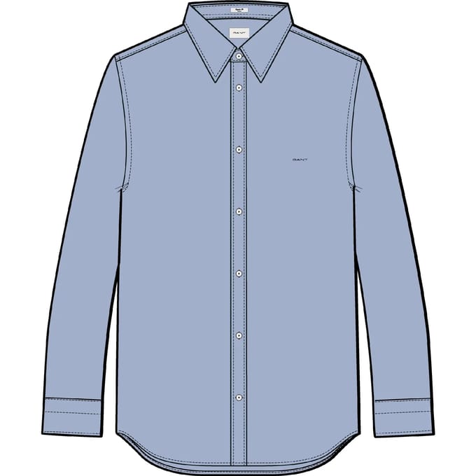Satin Lange Mouwen Shirt Gant