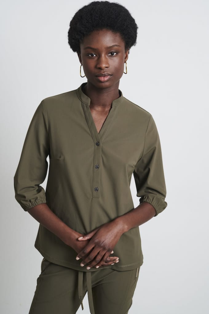 Blouse Bella Technical Jersey | Army - Army / M