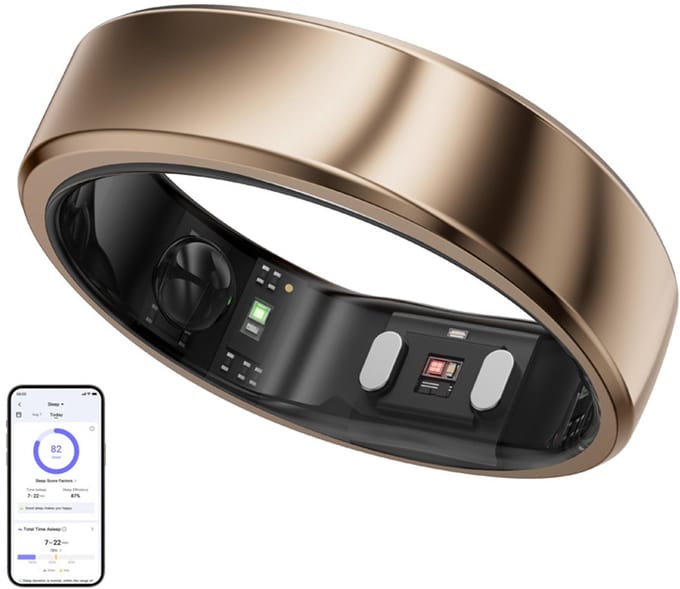 Ringconn Smart Ring Gen 2 Air - Maat-#9 - Kleur: Goud