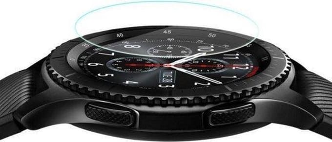 KELERINO. Screenprotector geschikt voor Samsung Gear S3 Gehard glas - 2-pack