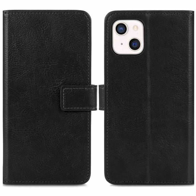 imoshion Hoesje - Geschikt voor Apple iPhone 13 Mini - Luxe Bookcase - Zwart