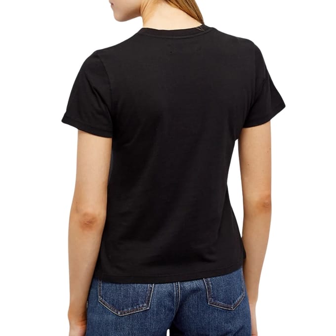 Amiri groot merklogo zwart T-shirt