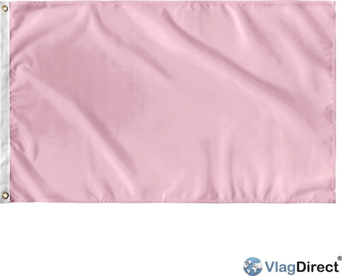VlagDirect - Roze vlag - Roze thema vlag - 90 x 150 cm.