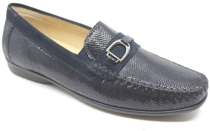 Sioux - CORTIZIA-723-H - Instappers - Kleur: Blauw - Maat: 36