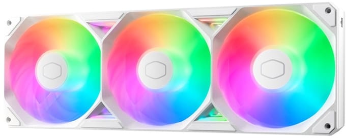 Cooler Master SickleFlow Edge 360 ARGB Fan - White - 120mm - Wit met RGB-licht