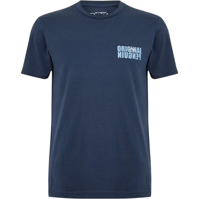 Original Penguin Herenlogo T-Shirt (Yale Blauw)