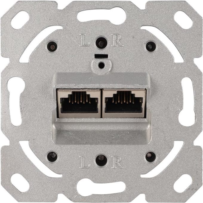 Q-Link inbouw conds tel/dat cat6a 2x8 alu elememt