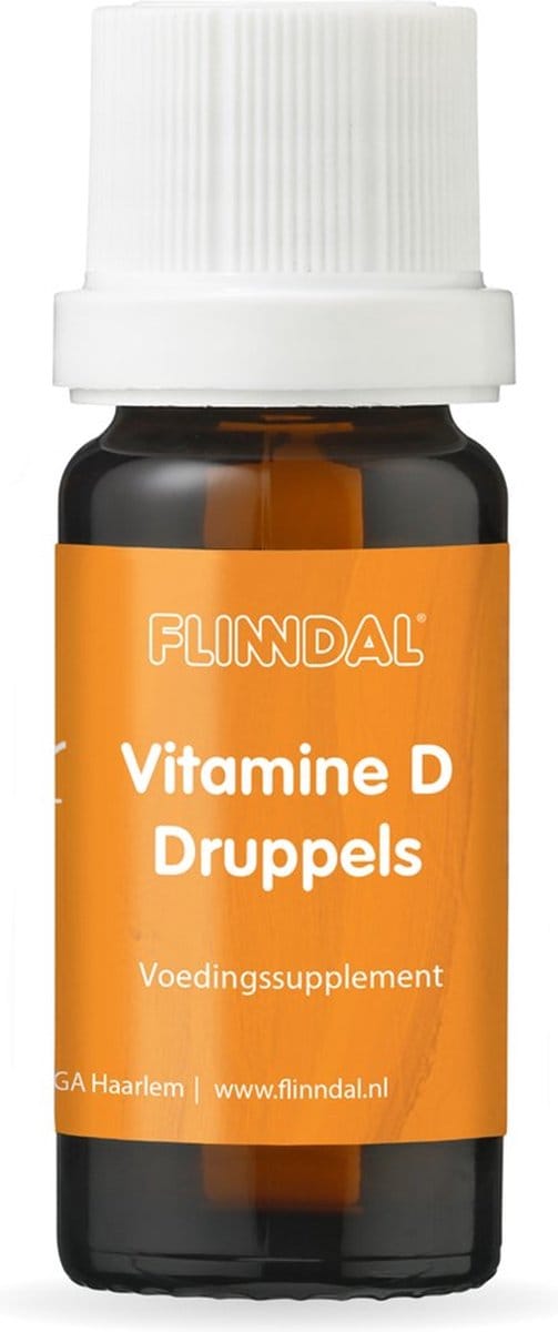 Flinndal Vitamine D Druppels - Bevat 5 mcg Vitamine C per Druppel (200 IE) - 10 ml
