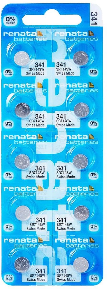 Horlogebatterijen Renata 341 (SR714SW) 10 stuks