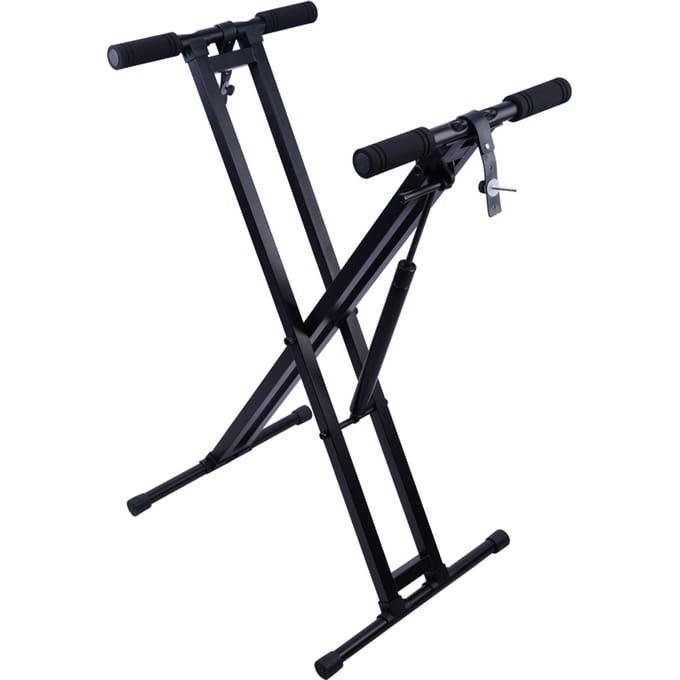 GUITTO support de clavier de Piano électrique hydraulique X-Frame ressort à gaz X support de clavier pour électronique noir