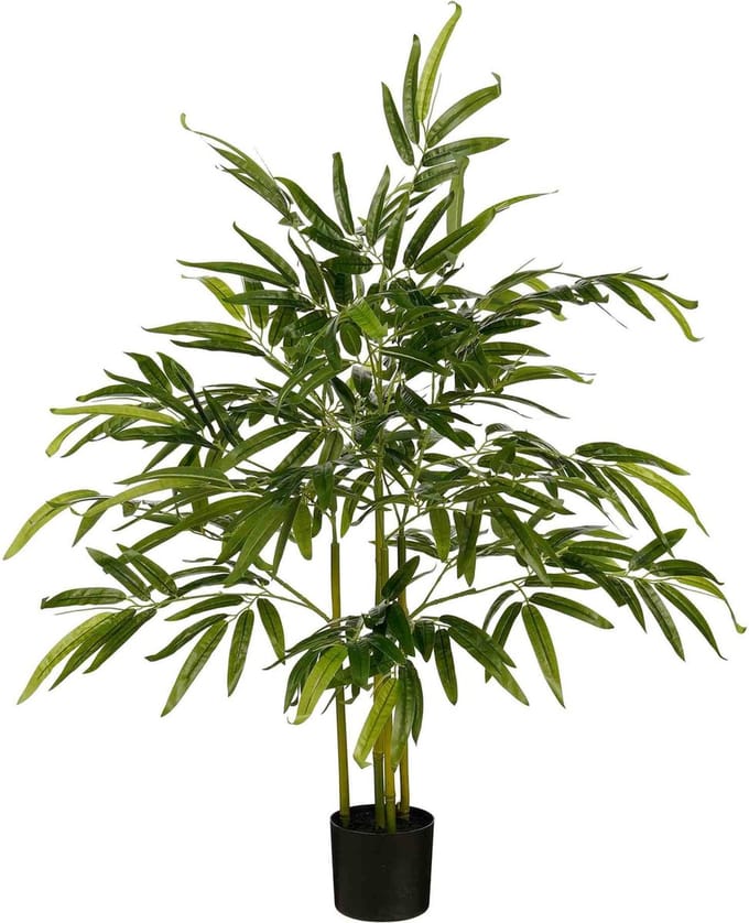Mica Decorations Kunstplant Bamboe - 50x50x107 cm - Polypropyleen - Groen
