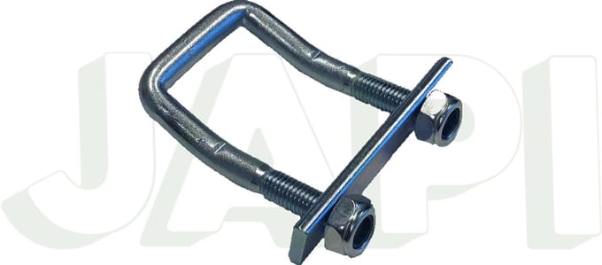 Sjorbeugel M10 met strip en 2 moeren / 2 stuks