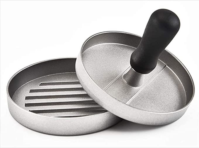 Hamburgermaker - Hamburgerpers - Zelfgemaakte hamburger - Hamburgermaker aluminium - Antiaanbaklaag - BBQ Accesoires - Burger Press - Kookgerei