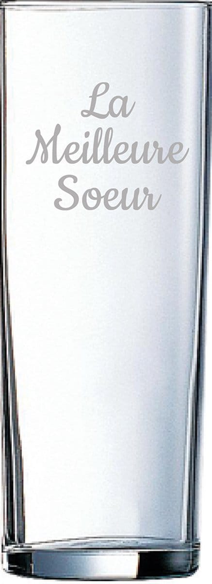 Longdrinkglas gegraveerd - 31cl - La Meilleure Soeur