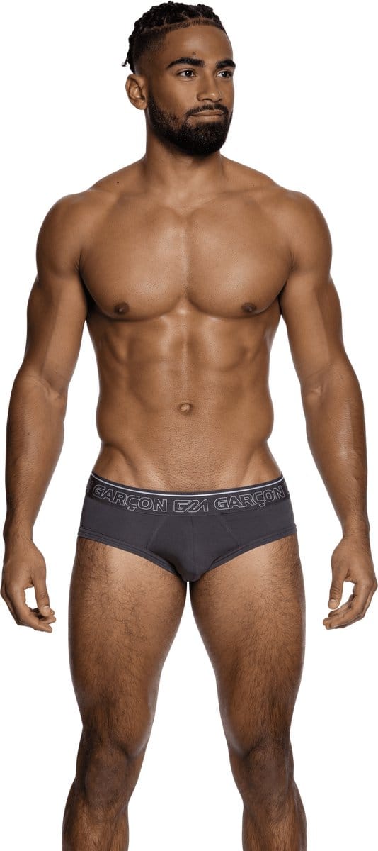 Garçon Brief Grey - MAAT M - Heren Ondergoed - Slip voor Man - Mannen Brief