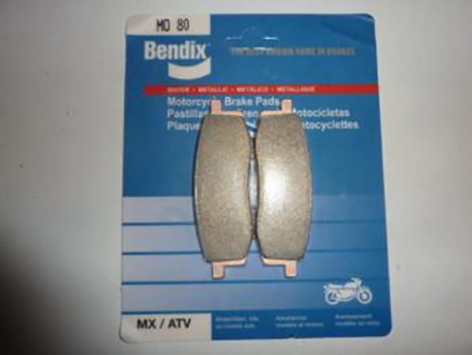 bendix remblokje voor motor yamaha 125 yz mo80 nieuw