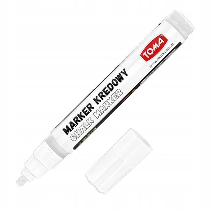 Toma Krijtmarker 292 Wit - Voor Whiteboards en Glas