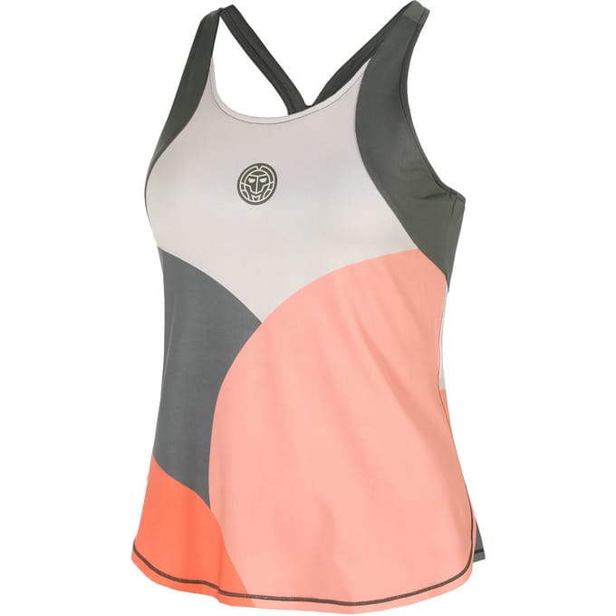 BIDI BADU Bubble Tanktop Dames-Grijs,Koraal