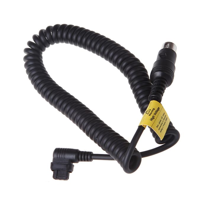 CX-voedingskabel voor het aansluiten van de PB820 PB960 flitservoeding en Canon Speedlite black