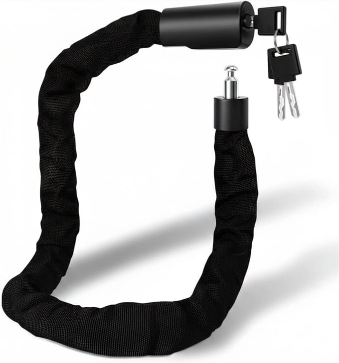 VLSelect® Kettingslot - Scooterslot - Fietsenslot - 3 Sleutels