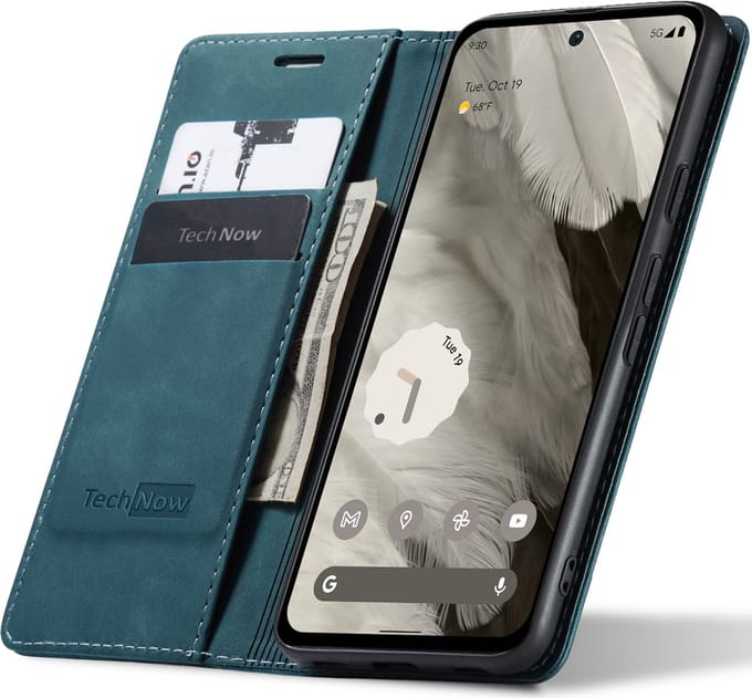 Hoesje geschikt voor Google Pixel 8 - Book Case Leer Slimline Blauw