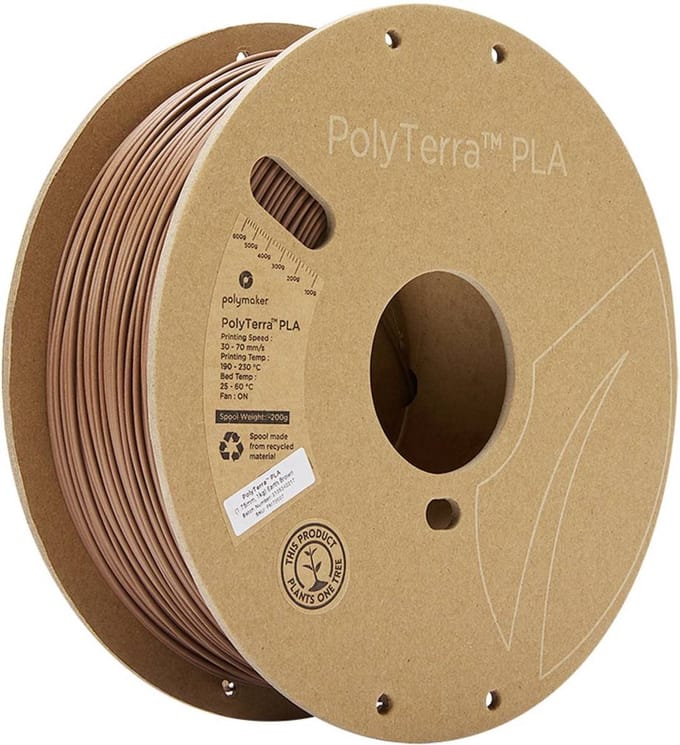 Polymaker 70907 PolyTerra Filament PLA kunststof Gering kunststofgehalte 1.75 mm 1000 g Aarde (mat) 1 stuk(s)