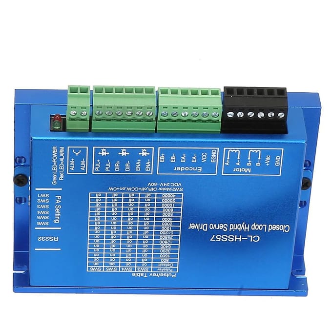 57 Geïntegreerde Gesloten Lus Hybride Servo Stappenmotor Set met Codeerfunctie DC2450V